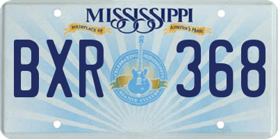 MS license plate BXR368