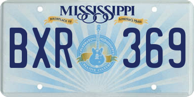 MS license plate BXR369