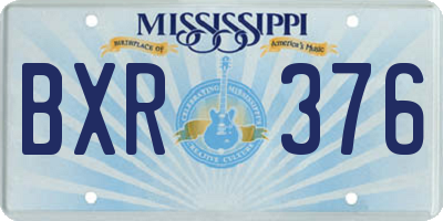MS license plate BXR376