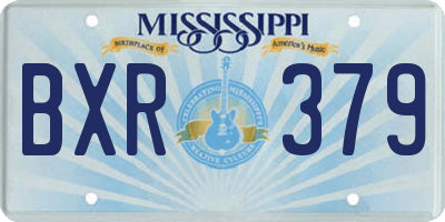 MS license plate BXR379