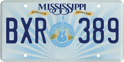 MS license plate BXR389