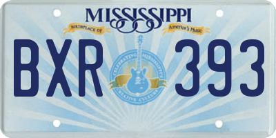 MS license plate BXR393