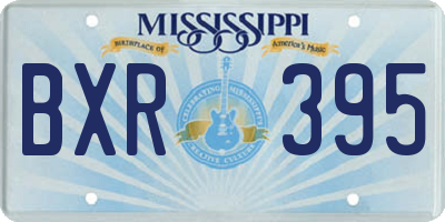 MS license plate BXR395