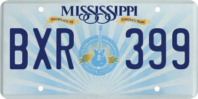 MS license plate BXR399