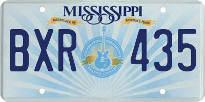 MS license plate BXR435