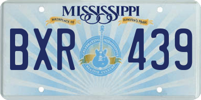 MS license plate BXR439