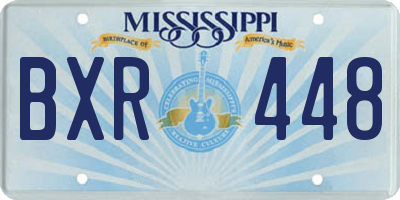 MS license plate BXR448