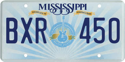 MS license plate BXR450