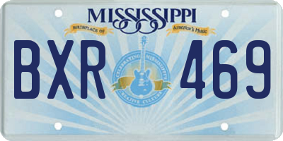 MS license plate BXR469