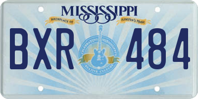 MS license plate BXR484