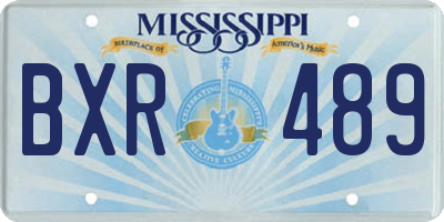 MS license plate BXR489