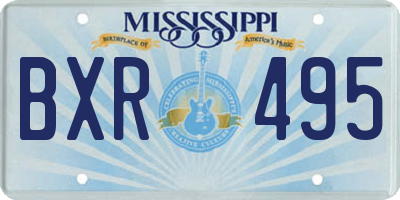 MS license plate BXR495
