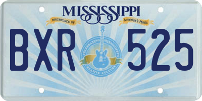 MS license plate BXR525