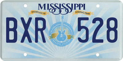 MS license plate BXR528