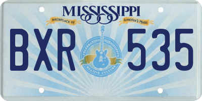 MS license plate BXR535