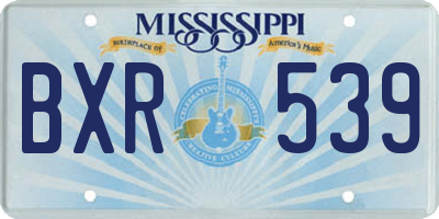 MS license plate BXR539