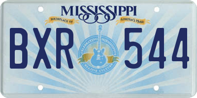 MS license plate BXR544