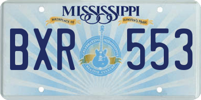 MS license plate BXR553
