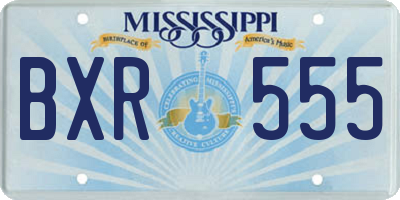 MS license plate BXR555