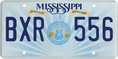 MS license plate BXR556