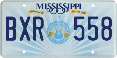 MS license plate BXR558