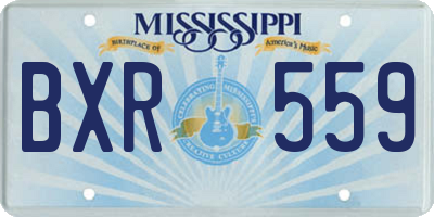 MS license plate BXR559