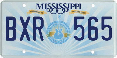 MS license plate BXR565