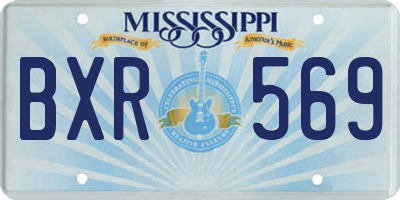 MS license plate BXR569