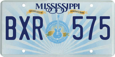 MS license plate BXR575