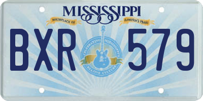 MS license plate BXR579
