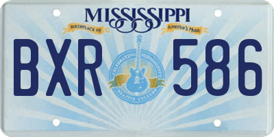 MS license plate BXR586