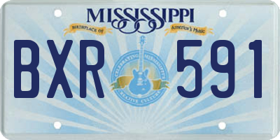 MS license plate BXR591