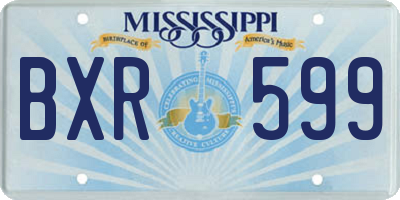 MS license plate BXR599
