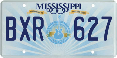 MS license plate BXR627