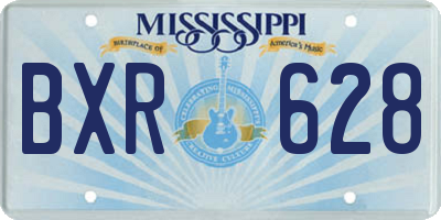 MS license plate BXR628