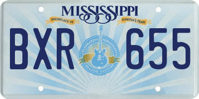 MS license plate BXR655