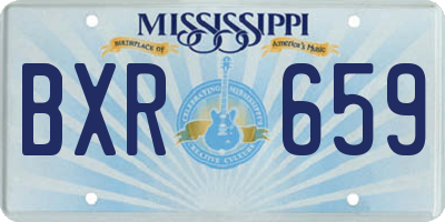 MS license plate BXR659