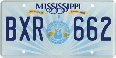 MS license plate BXR662