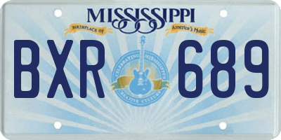 MS license plate BXR689