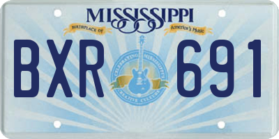 MS license plate BXR691
