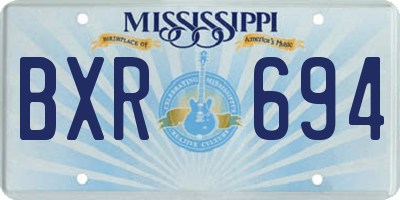 MS license plate BXR694