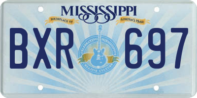 MS license plate BXR697