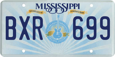 MS license plate BXR699