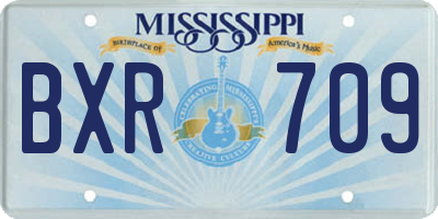 MS license plate BXR709