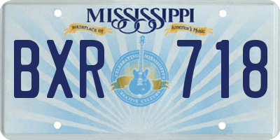 MS license plate BXR718