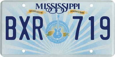 MS license plate BXR719
