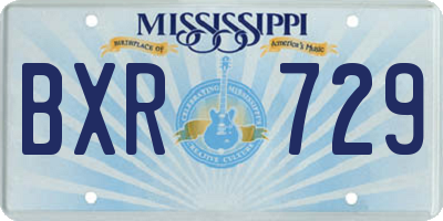 MS license plate BXR729