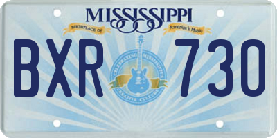 MS license plate BXR730