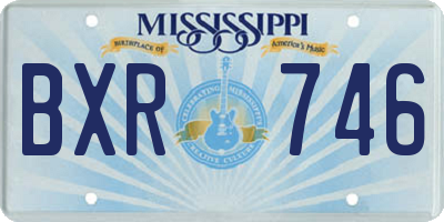 MS license plate BXR746