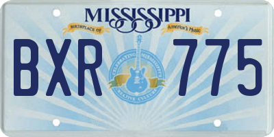 MS license plate BXR775